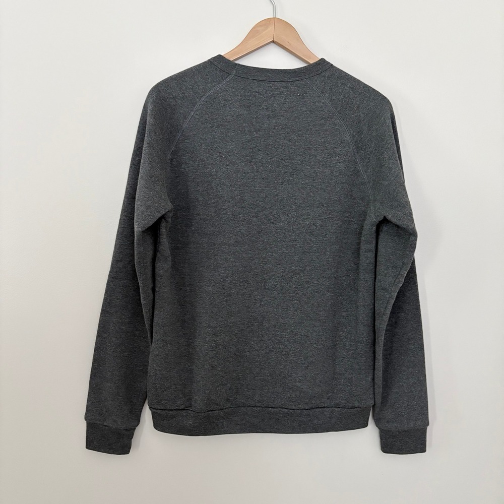 Bow & Drape X Spanx Sweatshirt Fry Day Large Gray Sequin Graphic Pullover - Picture 3 of 6